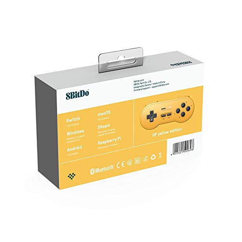 8BitDo - Gamepad SN30 Bluetooth GP yellow edition