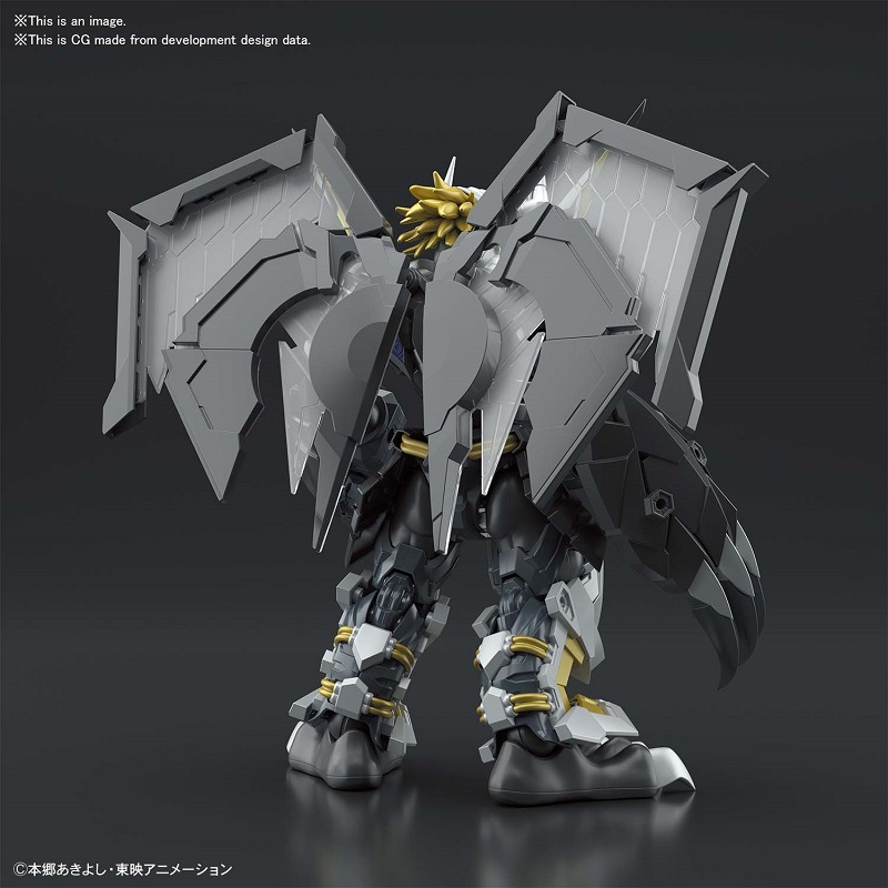 BANDAI Digimon Black Wargreymon Amplified Version Figure Rise Standard 17 cm Model Kit