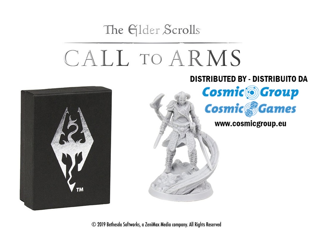 MODIPHIUS Dragonborn Triumphant Elder Scrolls Call To Arms 3 cm Miniatura
