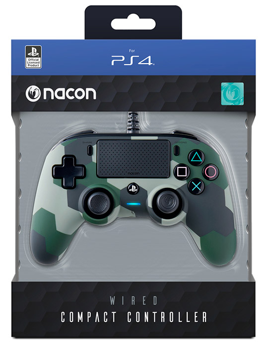 NACON - Controller Wired - Camo Green - PS4