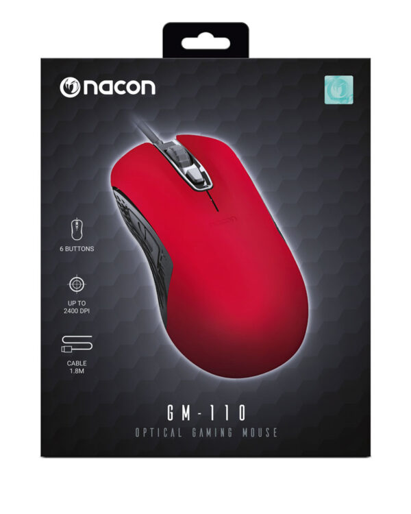 Nacon - Optical Gaming Mouse GM-110 Rosso