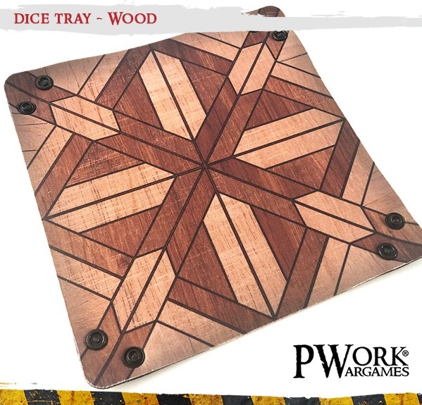 PWORK Dice Tray Wood 20 x 20 cm Lancia Dadi