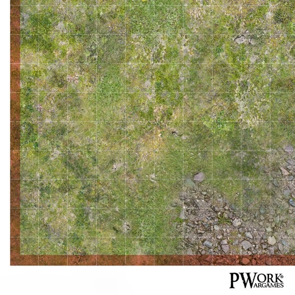 PWORK RPG Combat Map Forest 81 x 81 cm Tappeto Da Gioco Riscrivibile