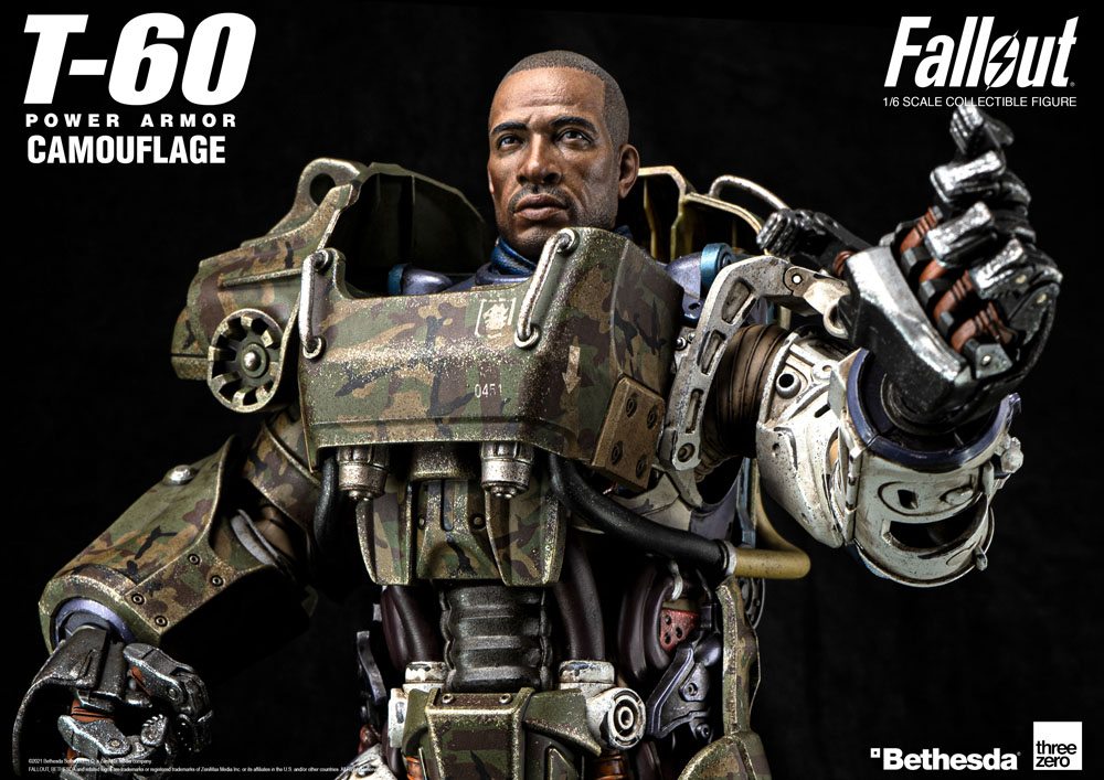 THREEZERO T-60 Power Armor Fallout 37 Cm Action Figure