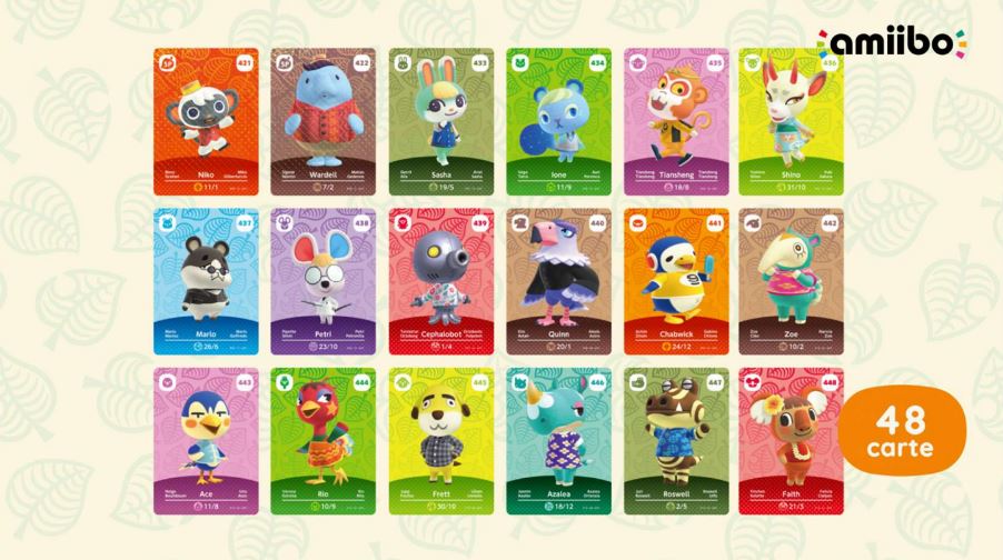 Carte amiibo Animal Crossing per Nintendo Switch - Serie 5