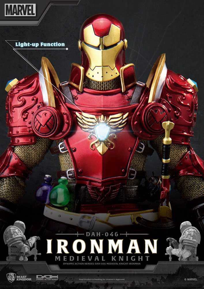 Iron Man Action Figures Medieval Knight 8ction Heroes 20 Cm BEAST KINGDOM