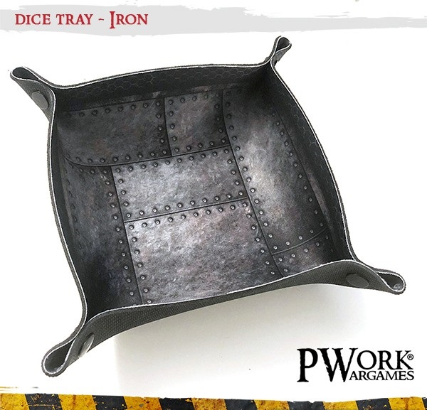 PWORK Dice Tray Iron 20 x 20 cm Lancia Dadi