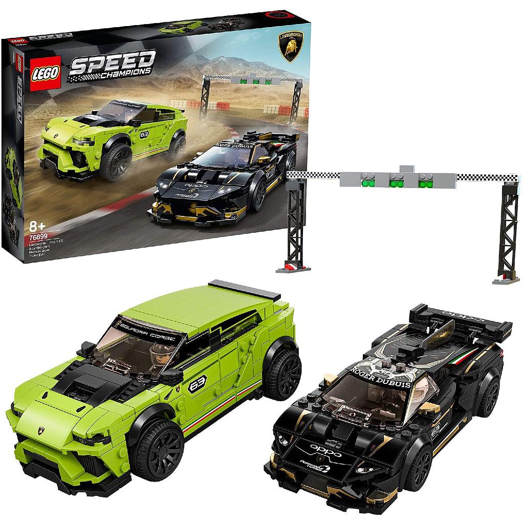 LEGO Speed Champions Lamborghini Urus ST-X &amp; Lamborghini Huracán Super Trofeo EVO  76899