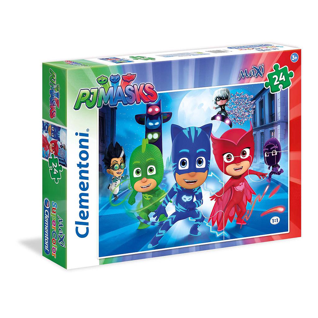Clementoni - Puzzle Maxi 24 Pz - Pj Masks 01