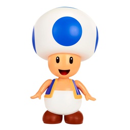 [277558] NINTENDO - 10 cm Limited Articulation Wave 2 - Super Mario Bros - Blue Toad Action Figure
