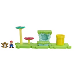 [344472] NINTENDO Mario Bros U Micro Land 3 Pack Wave 1 - Acorn Plains e Mario Mini Figure Diorama
