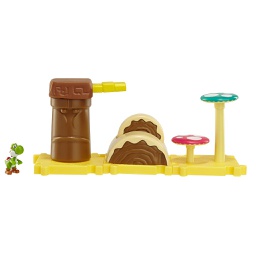 [344475] NINTENDO Mario Bros U Micro Land 3 Pack Wave 1 - Layer Cake Desert e Yoshi Mini Figure Diorama