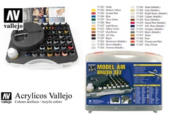 [352553] VALLEJO - Model Air Color Set e Aerografo 71172