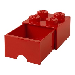 [399128] Contenitore LEGO Brick 4 Cassetto Rosso