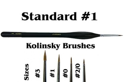 [405660] GSW - Brushes Detail 1 Natural Kolinsky Pennello Per Modellismo