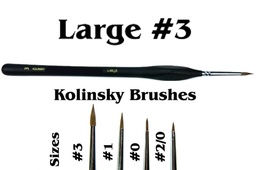 [405662] GSW - Brushes Detail 3 Natural Kolinsky Pennello Per Modellismo