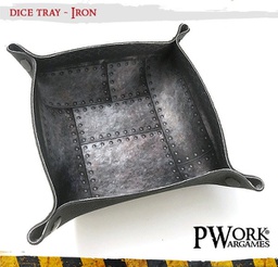[412423] PWORK Dice Tray Iron 20 x 20 cm Lancia Dadi