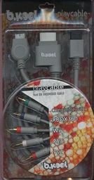 [419815] X360 WII PS3 PS2 PLAYCABLE 4IN1 BKOOL