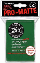 [427341] UltraPro - Proteggi carte standard - PRO-MATTE - Pacchetto 50 Bustine Verde - (66mm x 91mm)