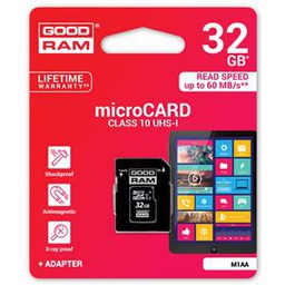 [431108] Micro SD 32 GB + Adapter Goodram Class 10 UHS-I (compatibile switch)