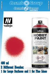 [433324] VALLEJO Rosso Sangue Color Primer 400ml Spray
