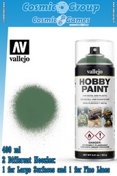 [433338] VALLEJO Verde Spento Color Primer 400ml Spray