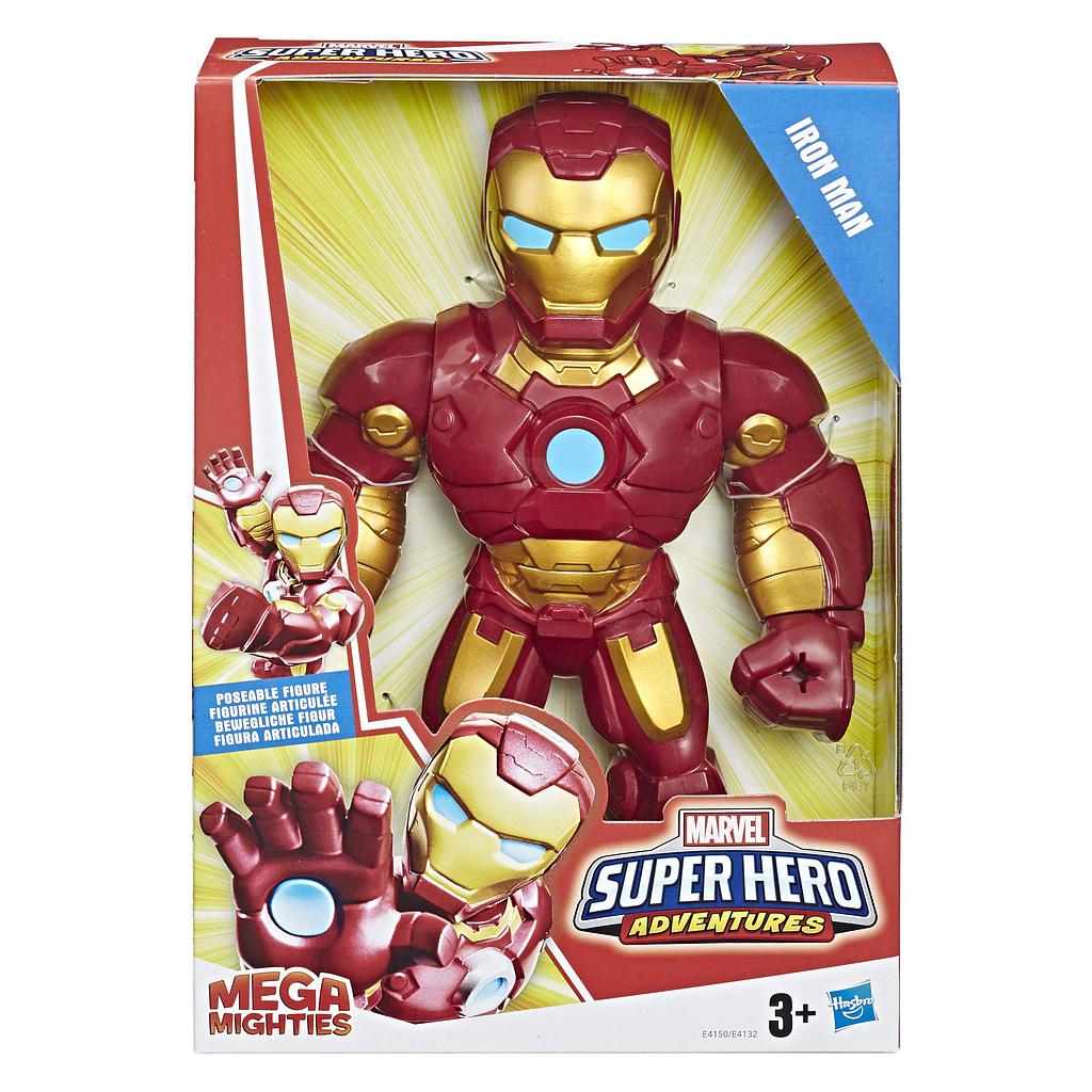 [438065] Hasbro - Super Hero - Personaggio Mega Mighties 25Cm - Iron Man
