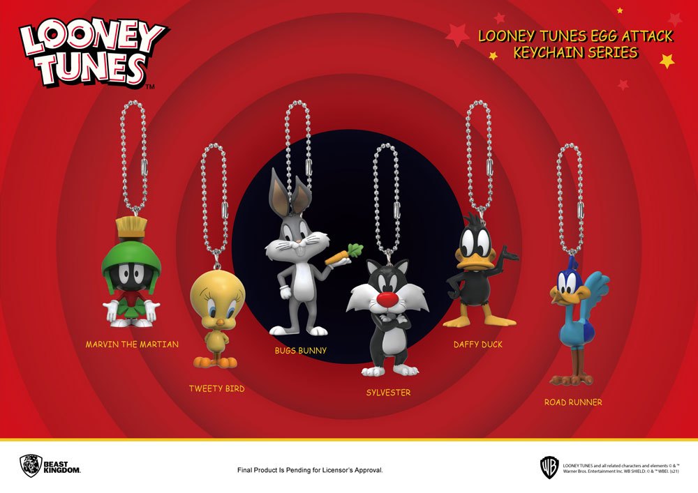 [440266] Looney Tunes Mini Egg Attack  Portachiavi 4 Cm  Assortimento  BEAST KINGDOM 