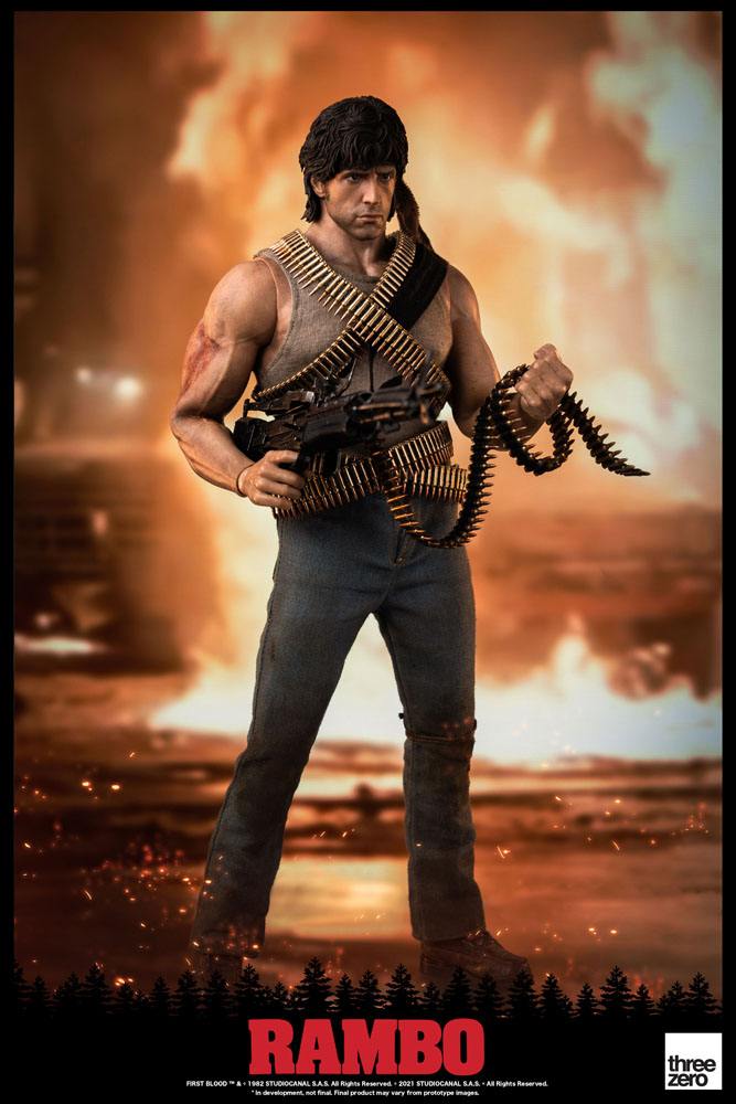 [441633] Rambo Action Figure  John Rambo First Blood 30 Cm THREEZERO